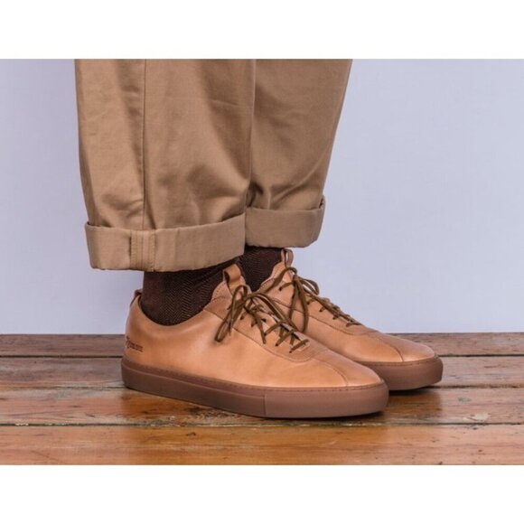 Grenson Leather Men sneakers, brown /tan, Size 8 - Picture 2 of 11